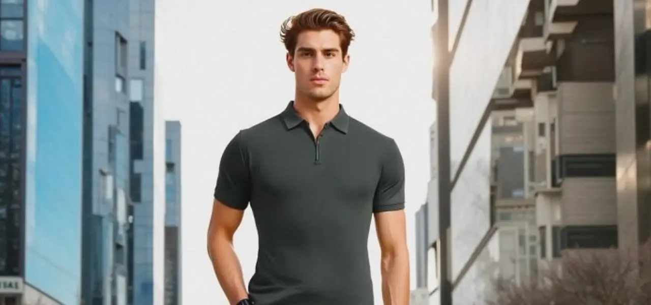 Branded Men’s Short Sleeve Polo Shirt