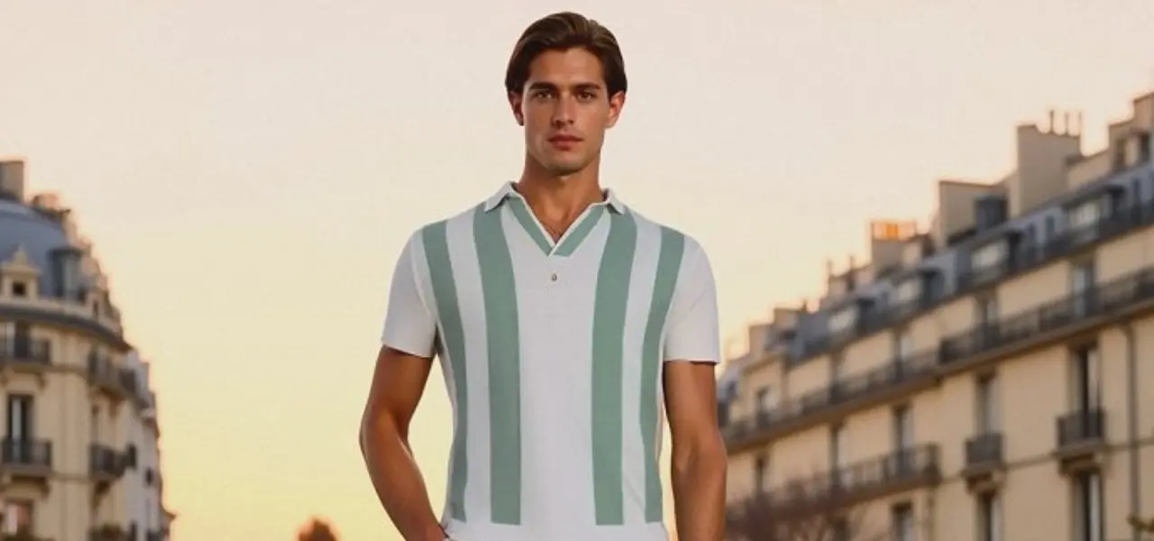 Men’s Short Sleeve Polo Shirt STRIPE